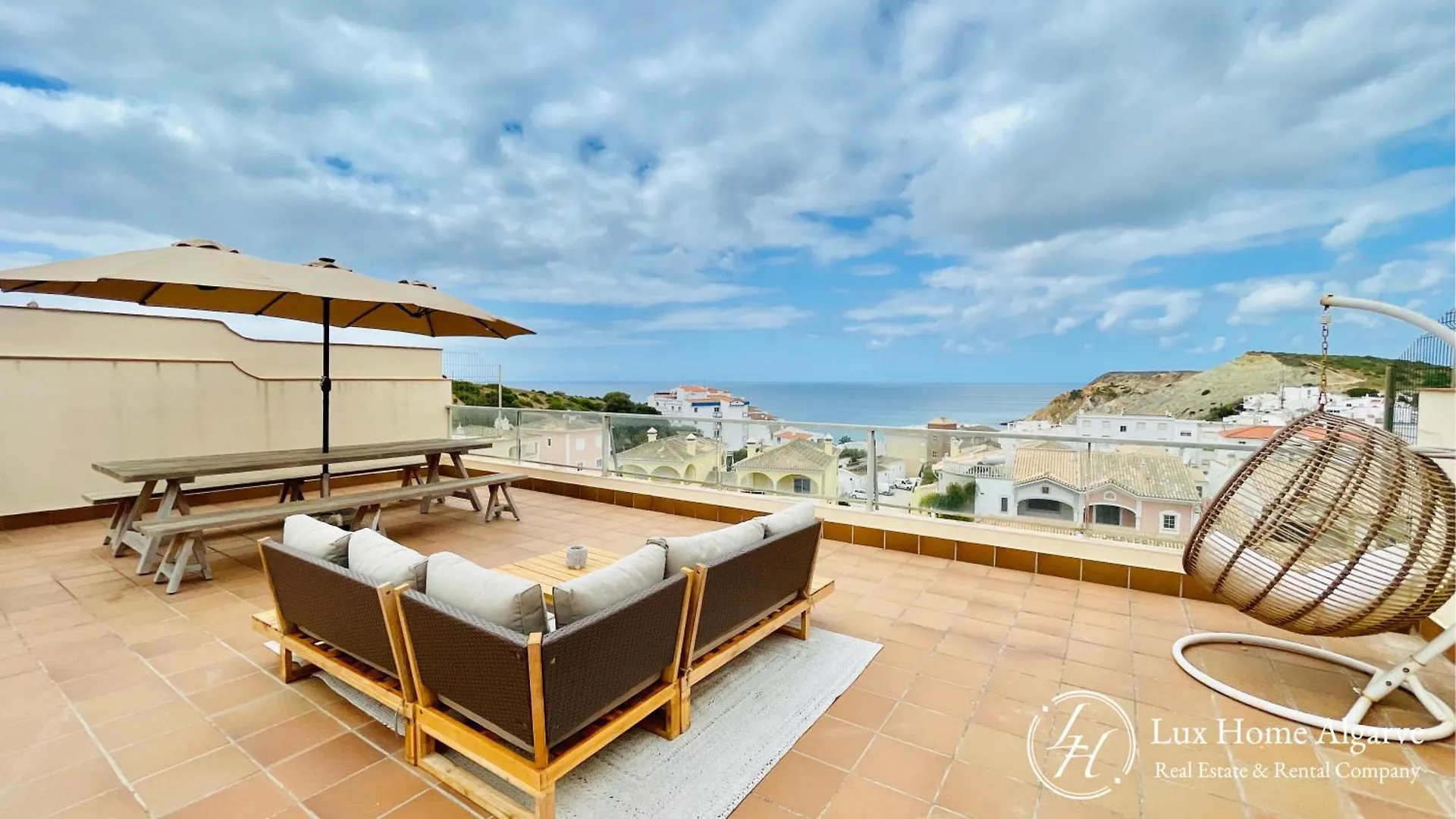 Apartment Santoril - Wonderful Sea View Rooftop - Pool Burgau Portugal