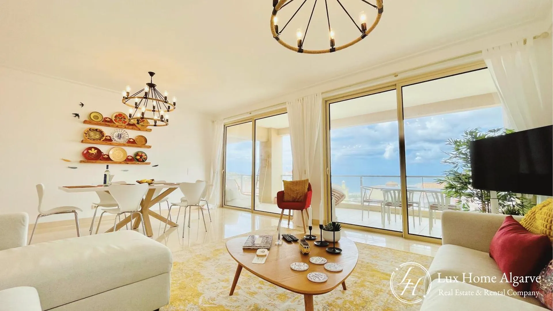 Santoril - Wonderful Sea View Rooftop - Pool Burgau Apartment
